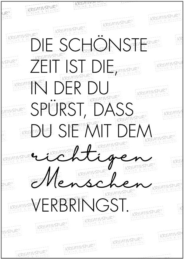 Poster mit inspirierenden Spruch
