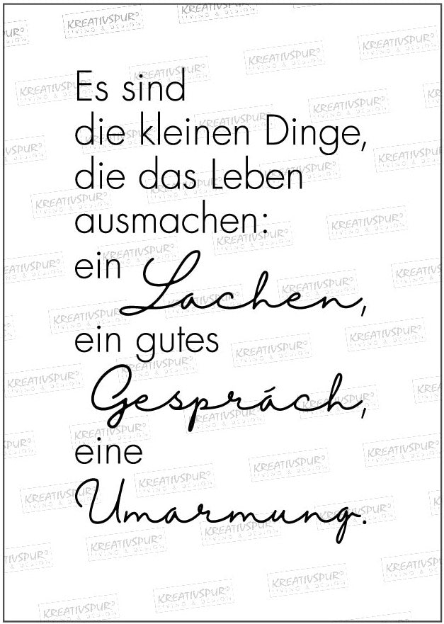 Kreativspur, Herzensspruch-Poster
