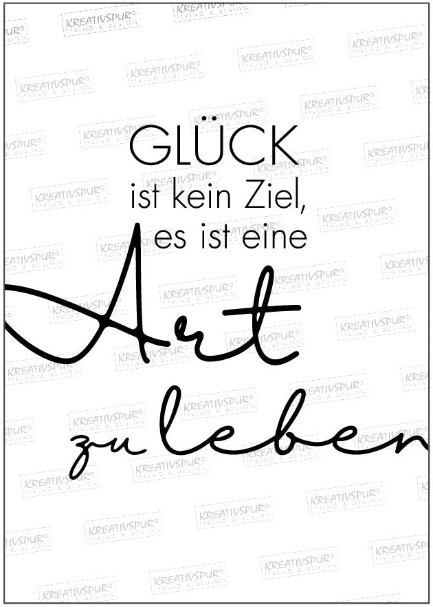 Kreativspur, Motivations-Poster mit Spruch