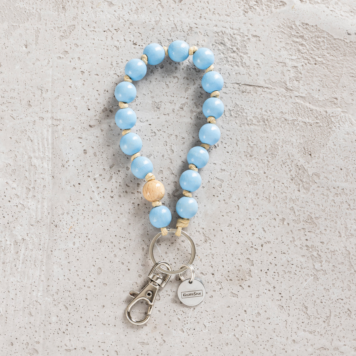 Kreativspur, Schlüsselanhänger, Handmade, Onlineshop, Blau, 