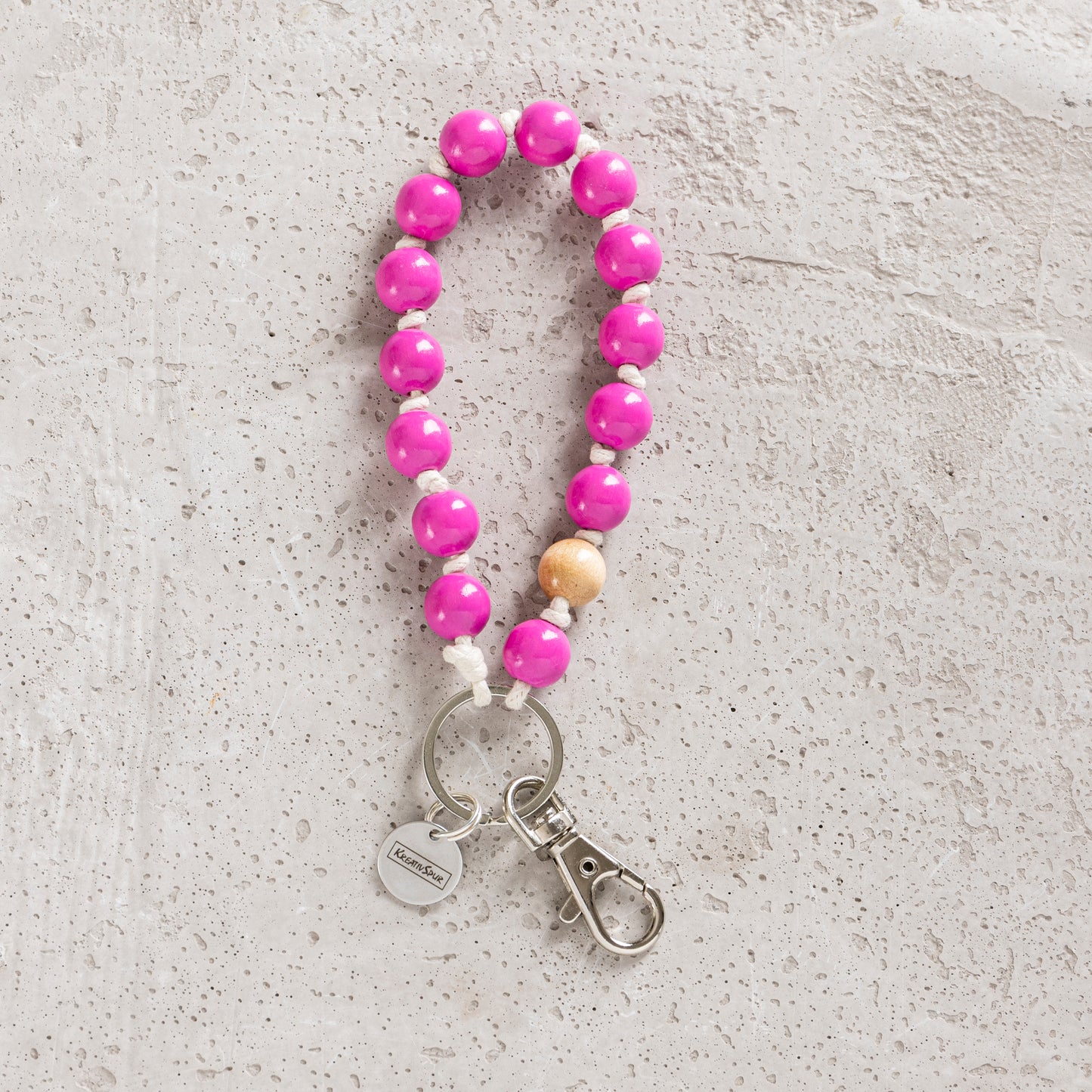 Kreativspur, Onlineshop, Pink, Marke, Hadykette, Massivholz, Schlüssel, Geschenk