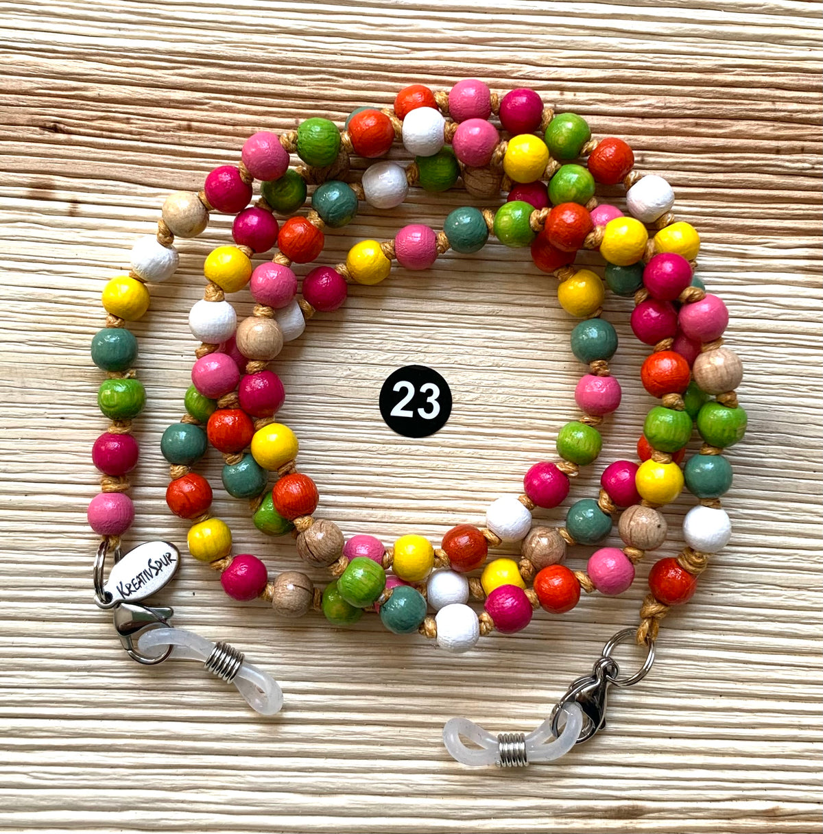 Brillenkette, Bunt, Holz, Kreativspur, Onlineshop